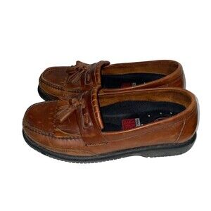 Nunn Bush Men's size 11 Brown Leather Loafers Tassels Comfort